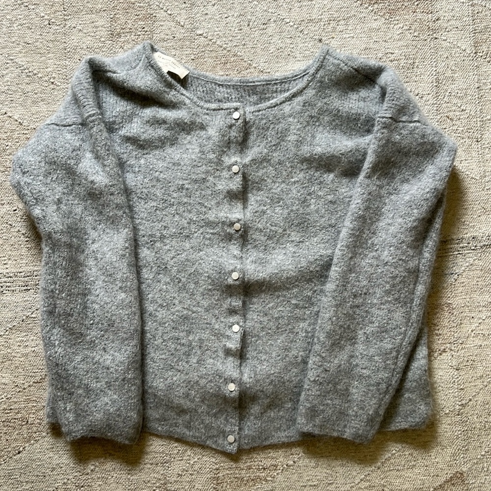 Sezane Gaspard Cardigan in Heather Grey ☁️
